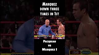 Marquez down three times in 1st PACQUIAO VS MARQUEZ 1 boxing pacquiao marquez pacman [upl. by Ahusoj]