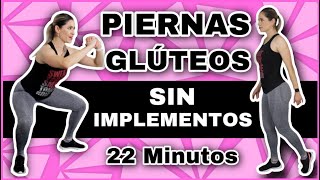 PIERNAS TONIFICADAS Y GLÚTEOS GRANDES  RUTINA DE EJERCICIOS EN CASA SIN IMPLEMENTOS  NatyGlossGym [upl. by Anirod594]