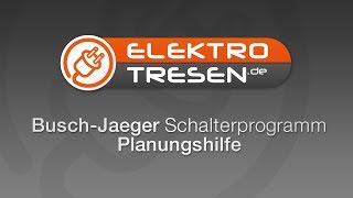 elektrotresende  Planungshilfe BuschJaeger Schalterprogramm [upl. by Arta]