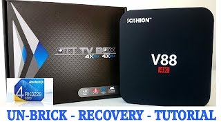 SCISHION V88 ROCKCHIP 3229 RECOVER UPGRADE UNBRICK TUTORIAL  MXQPRO MX4 [upl. by Akcire]