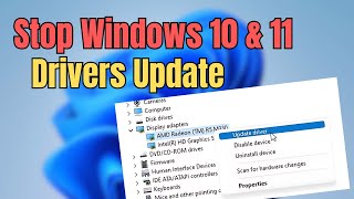 Stop Windows 10 amp 11 Drivers Update Simple Method [upl. by Atived39]