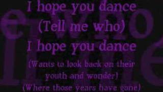 I Hope You Dance Lyrics [upl. by Inamik271]