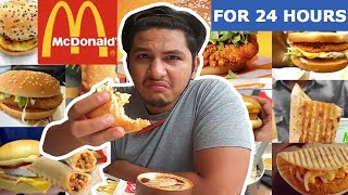 I only ate MCDONALDS for 24 HOURS Challenge  Pramod Rawat [upl. by Derfiniw885]