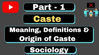 Notes l Caste System l Meaning Definitions amp Origin of Caste l sociologyoptional l UPSC l UGC Net [upl. by Henni253]