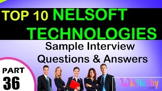 Nelsoft Technologies Top interview questions and answers for freshers  experienced videos [upl. by Leander132]