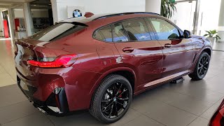 2022 BMW X4 xDrive20i M Sport Piedmont Red Color  Exterior and Interior [upl. by Mitzie]