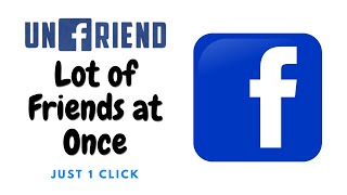 How to Unfriend Multiple Facebook Friends All at Once [upl. by Trent144]