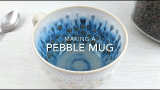 Making a Pebble Cup from start to finish  Satisfying Pottery [upl. by Annairba842]