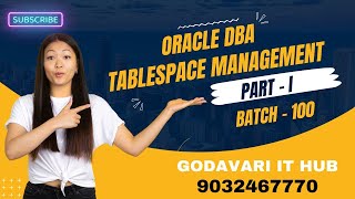 ORACLE DBA TABLESPACE MANAGEMENT PART  I [upl. by Rollecnahc269]