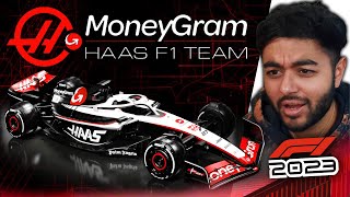 FIRST F1 2023 LAUNCH IS HERE Haas 2023 F1 Car Livery Revealed F1 2023 Car Launch LIVE [upl. by Ielak]