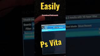 download Retroarch Ps vita psvita gaming retrogaming playstation viral shorts youtubeshorts [upl. by Romine158]