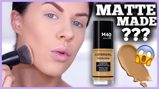 COVERGIRL MATTE MADE FOUNDATION  FIRST IMPRESSIONS DEMO amp REVIEW [upl. by Ettenna399]