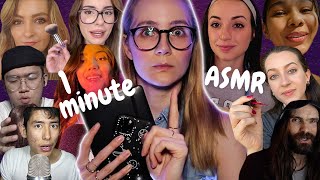 1 Minute ASMR with ASMRtist Friends [upl. by Sidnee712]