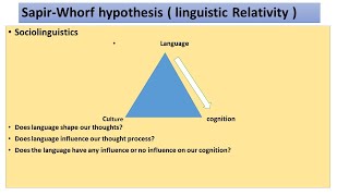 SapirWhorf Hypothesis  Language and Thought in HindiUrdu  Linguistic Determinism and Relativity [upl. by Seuguh]