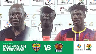 Hearts of Oak 2  1 Heart of Lions  Postmatch Interviews  Ghana Premier League  MD 22 [upl. by Eybbob]