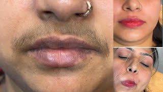 Upper lips threading  upperlips threading hairremoval pummybeautyworld [upl. by Nosecyrb]