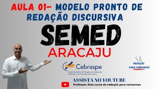 SEMED ARACAJU Aula de Discursiva  semedaracaju cebraspe [upl. by Cynth]