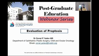 Evaluation of Proptosis Dr Sonal Yadav [upl. by Otes580]