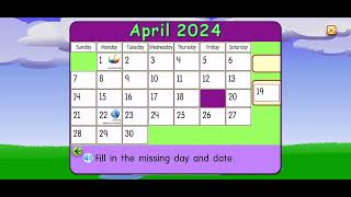 Starfall Calendar April 19 2024 [upl. by Acherman]