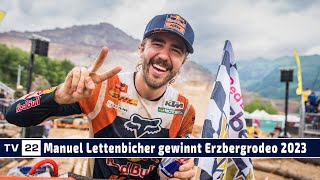 Doppelsieg Manuel Lettenbichler gewinnt erneut Red Bull Erzbergrodeo 2023 [upl. by Acinonrev]