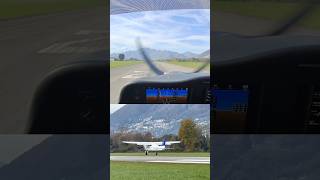 Touchdown Locarno LSZL aviation landing plane [upl. by Liederman]