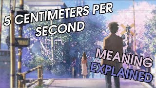 5 Centimeters Per Second is NOT Boring  Explained In 8 Minutes [upl. by Laflam]