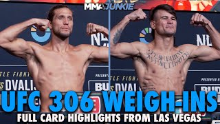 UFC 306 Official WeighIn Highlights No Scale Drama Ahead of Noche UFC at Sphere [upl. by Klehm]