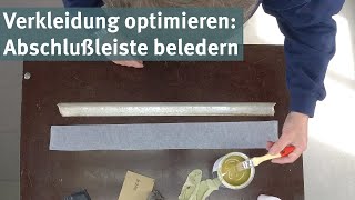 Abdeckung beledern  Verkleidungsteile mit Kunstleder beziehen [upl. by Fotzsyzrk]