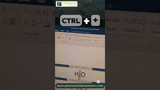 subscript shortcut and superscript shortcut using keyboard on word document [upl. by Kanor306]