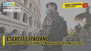 ObiettivoDivisa Esercito italiano bandi prove di selezione e carriere spiegati dagli esperti [upl. by Coreen]