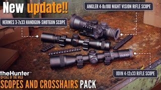 Hunting with NEW Scopes DLC Emerald Coast The Hunter Call of the Wild [upl. by Jezebel]