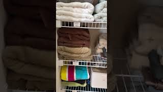 3 Tips for a Tidier Linen Closet organizedhome closetgoals organizationtips [upl. by Asilak]