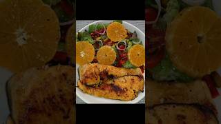 Bake Salmon Salad With Orange Vinaigrette Recipe [upl. by Eelahc362]