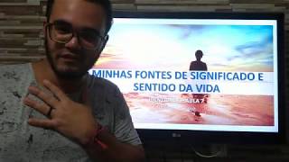 PROJETO DE VIDA  Aula 7  Minhas fontes de significado e sentido da vida [upl. by Rorke]