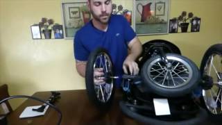 Stroller Tire tube Repair Replacement Prevention A How To all in one video [upl. by Placeeda465]