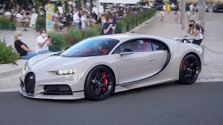 SUPERCARS Monaco  Bugatti Chiron Divo Pur Sport Super Sport Veyron [upl. by Frederick]