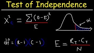 Test of Independence Using ChiSquare Distribution [upl. by Eki167]