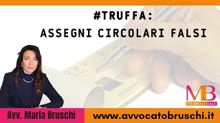 Truffa assegno circolare falso [upl. by Arytal]