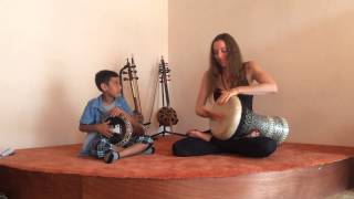 Raquy and 10 Year Old Darbuka Prodigy Sercan [upl. by Sopher]