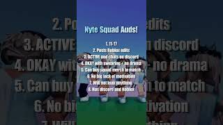 revamping nyte last chance roblox trending robloxshorts robloxsquad squadauds robloxsquadauds [upl. by Armmat]