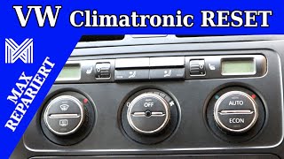 VW Touran Reset Climatronic  Lüftungsklappen zurücksetzen  Lüftung klappert [upl. by Oicor444]