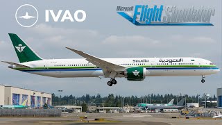 رحلة السعودية افتراضية MSFS2020 Flight No SVA116 From EGLL TO OEJN quotIVAO Online quot [upl. by Mima]