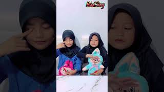 FEBY amp KAYLA MIMPI SERAM SAAT TIDUR BARENG BONEKA LABUBU😴😱trending comedy humor funny shorts [upl. by Llenwad758]