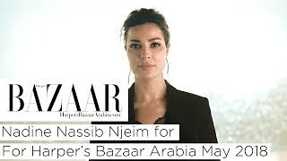 Nadine Nassib Njeim For Harpers Bazaar Arabia May 2018 [upl. by Sherar]