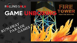 Fire Tower amp Rising Flames Expansion  Game Unboxing [upl. by Ahsyt]