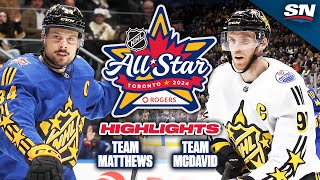 NHL AllStar Game Highlights  Team McDavid vs Team Matthews [upl. by Euqinoj]