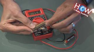 How to Use a Multimeter as Battery Tester [upl. by Anyt449]