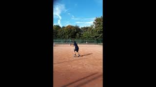 Travail tactique tennis  Schéma de jeu pour un gaucher à partir du service [upl. by Quitt]