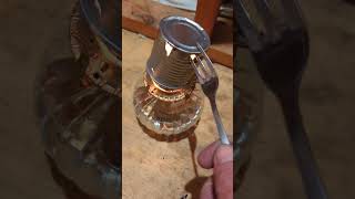 How to use an Oil Lamp for Emergency Cooking Winter heat light Kerosine Alcohol Lard Offgrid [upl. by Nwahsud]