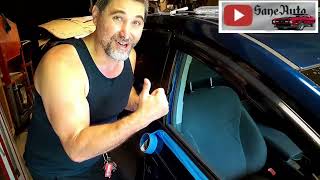 Toyota Prius replace Door molding to window weather stripping fix car weatherstrip [upl. by Notlok319]